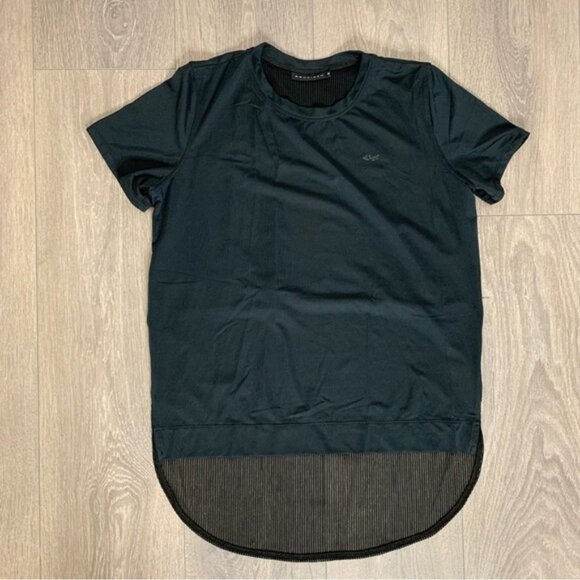 Rohnisch Women’s T-shirt High Lo Half mesh Mesh Black Size Small - Picture 2 of 6